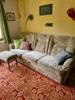 Sofa / Couch mit Sessel und zwei Hockern DDR-Stil Sachsen - Waldenburg Vorschau