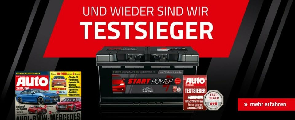 ✅INTACT-AUTOBATTERIEN-BATTERIEN-BMW-FORD-OPEL-VW-AUDI-MERCEDES in Bielefeld