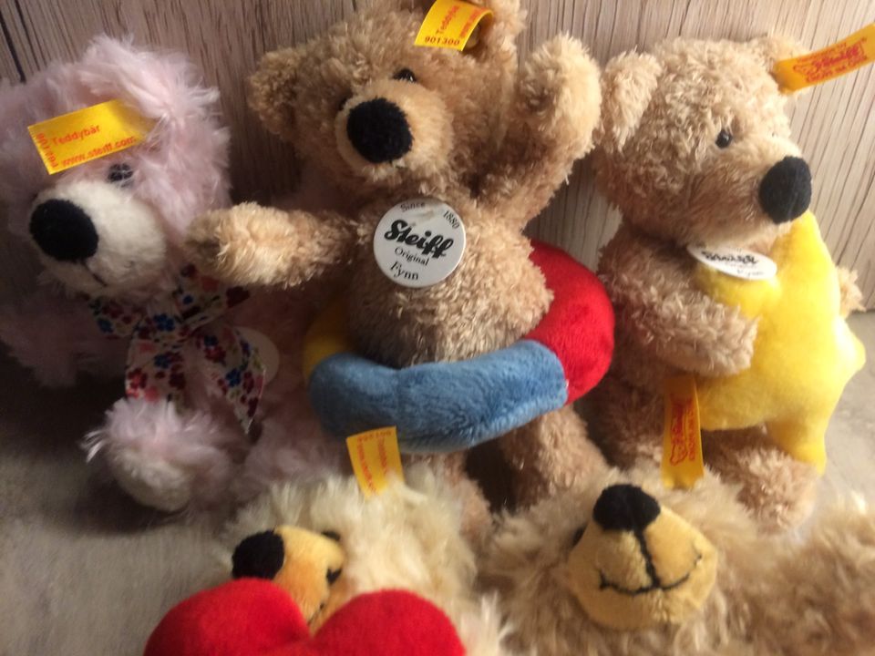 Steiff Teddy Kuscheltiere Set als Sammlung in Südschacht