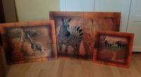 Bilder Afrika  3er Set Zebra Giraffe Nashorn Bilderrahmen Holz Bad Doberan - Landkreis - Satow Vorschau