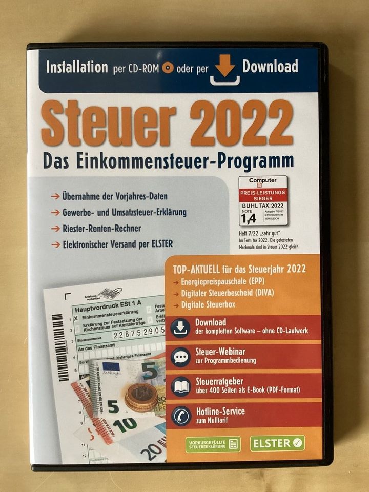 Steuer 2022 Einkommensteuer ALDI CD oder Code in Coburg