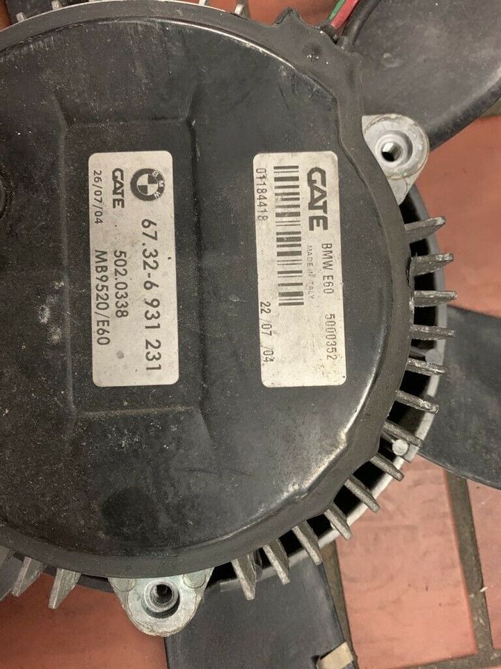 BMW E60 E61 E63 E64 Lüfter Elektrolüfter Klima Lüfter Kühler N52 in Heinsberg