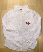 Mädchen Bluse, langärmelig (Baumwolle), Gr.128, weiß/rosa, neu Mitte - Wedding Vorschau