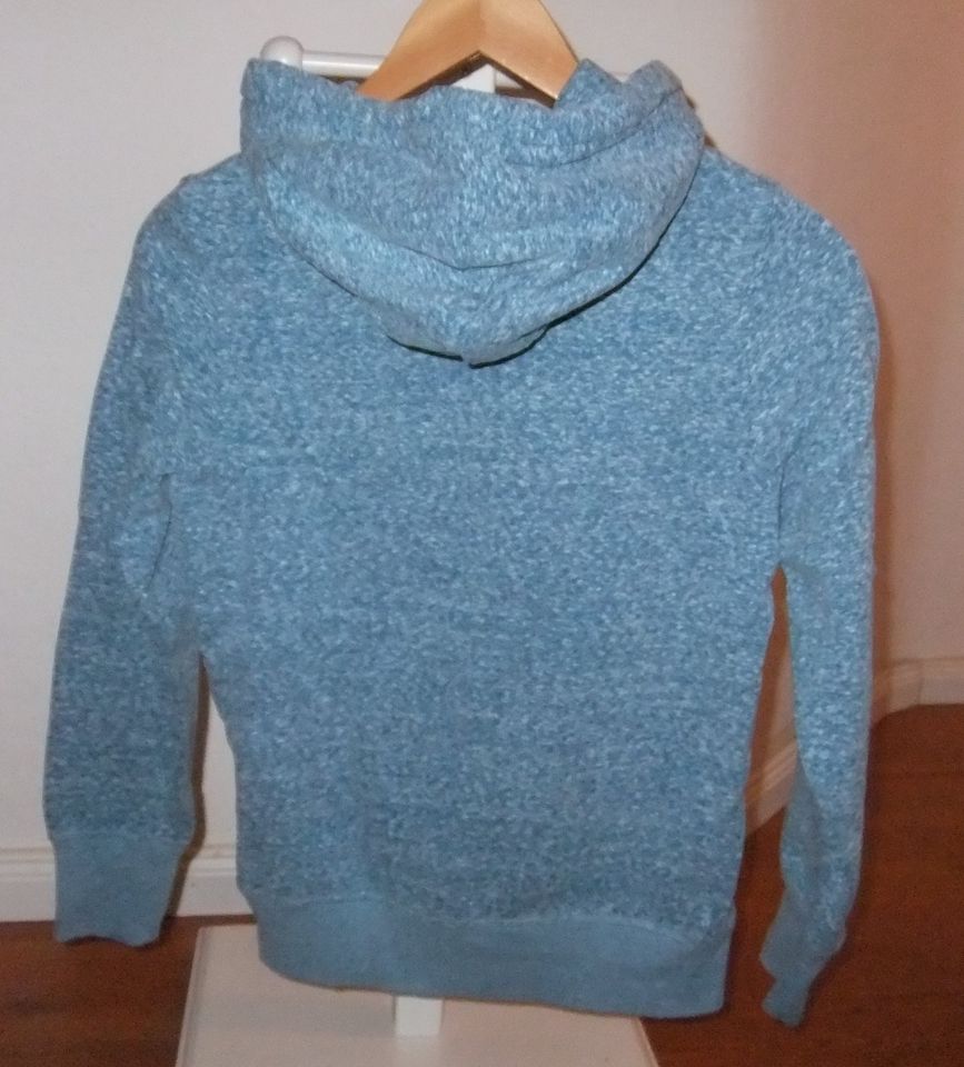 Blau-melierter Hoodie von REVIEW in Gr. 152-158 (M) in Frankfurt am Main