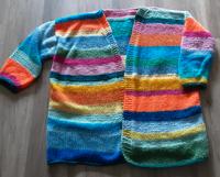 Mohairstrickjacke Oversize, handgestrickt, gestreift, Gr. XXL Nordrhein-Westfalen - Kerken Vorschau