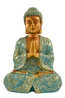 MF XXL Erhabene Buddha Figur NYORAI in Mintgrün & Gold – Harmonis Nordrhein-Westfalen - Gladbeck Vorschau