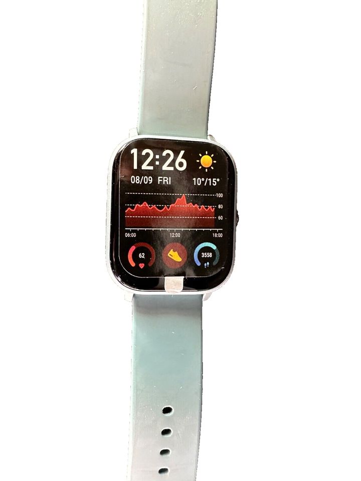 Amazfit GTS Bluetooth GPS Smartwatch Sportuhr blau Silikon in Baunatal