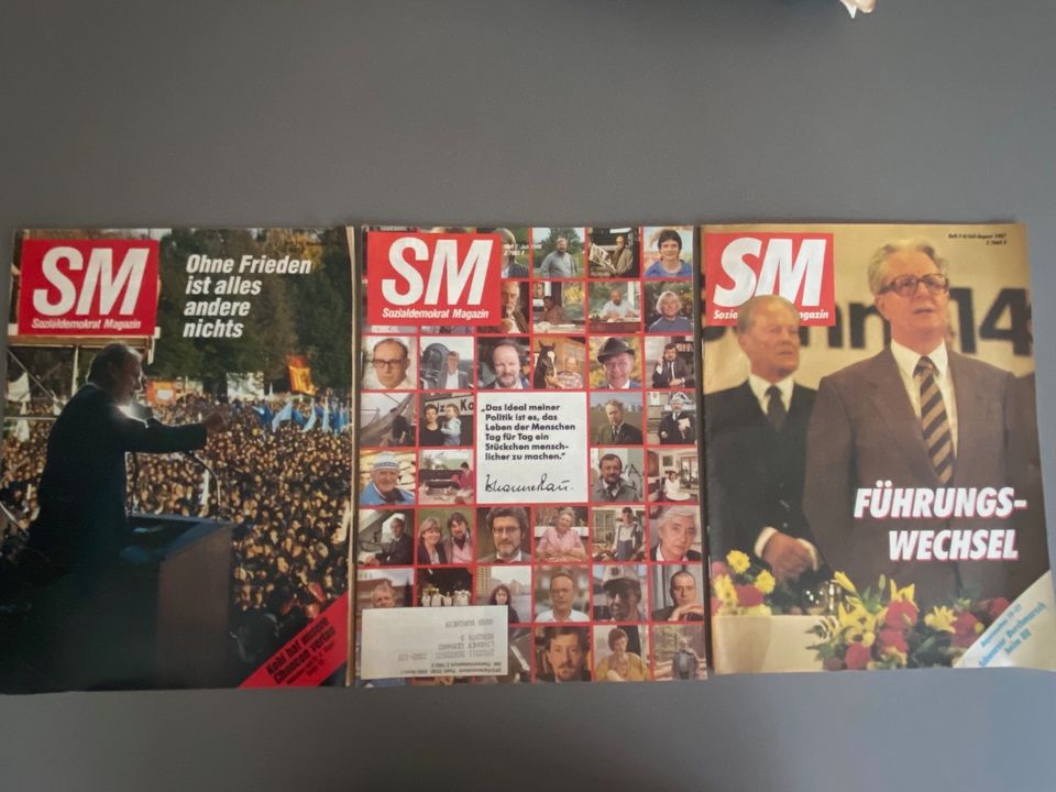 SM Sozialdemokrat Magazin 11x 80er Gerhard Schröder O.Lafontaine in Ismaning