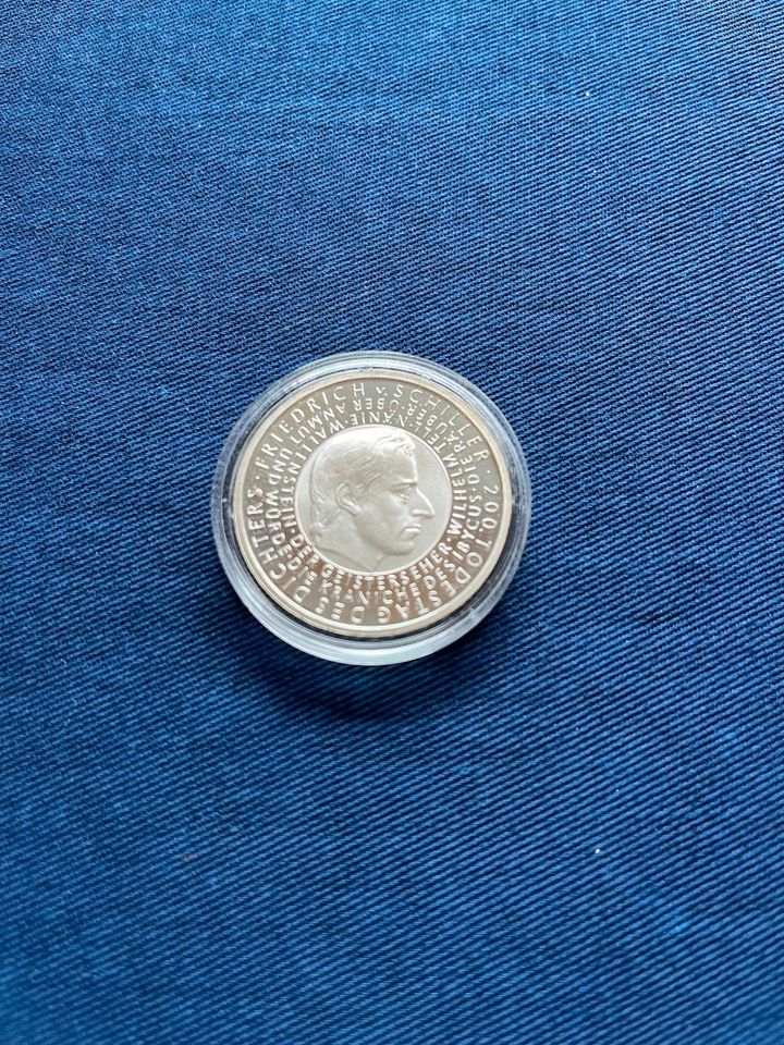 10 € Friedrich von Schiller Silber Spiegelglanz, polierte Platte in Uetze