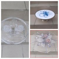 3 verschiedene Vintage Tortenplatten aus Glas 30-33 Durchmesser Nordrhein-Westfalen - Drensteinfurt Vorschau