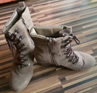 Damen Stiefel Schuhe Keilabsatz braun Gr. 41 Pankow - Weissensee Vorschau