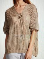 Marc Cain*Ajour-Pullover*Grobstrick*sisal*N2*NP379€ Thüringen - Erfurt Vorschau