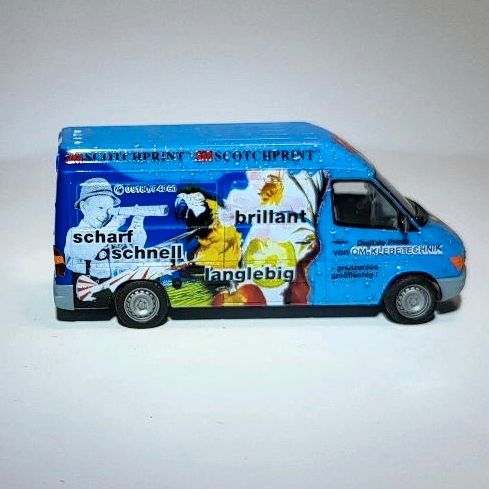 Herpa MB Sprinter kasten Hochdach OM=Klebetechnik H0 in Raisdorf