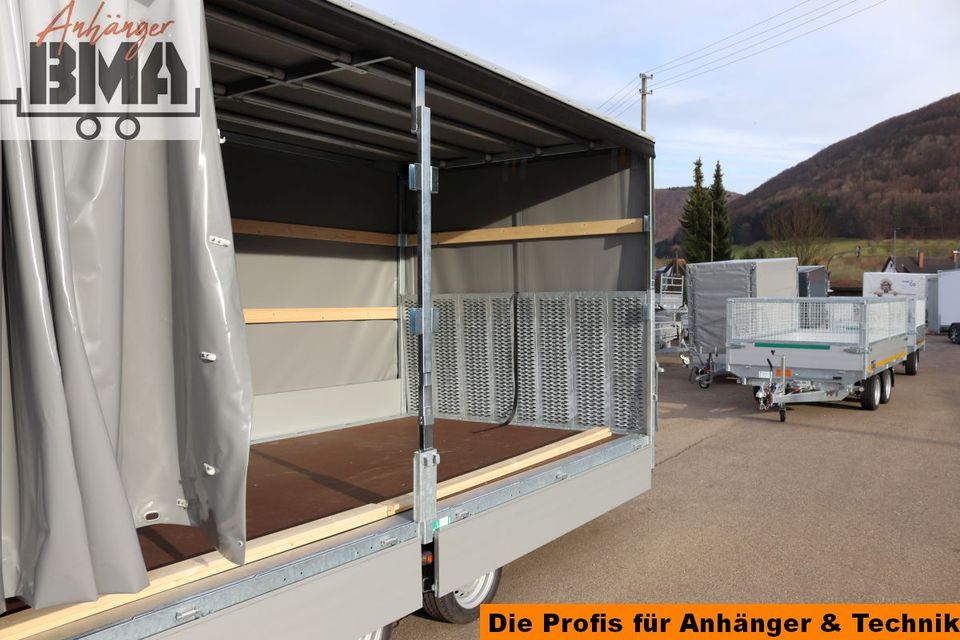 EDUARD Multitransporter Anhänger kippbar 506x220x30 3,5to Rampe in Mühlhausen im Täle