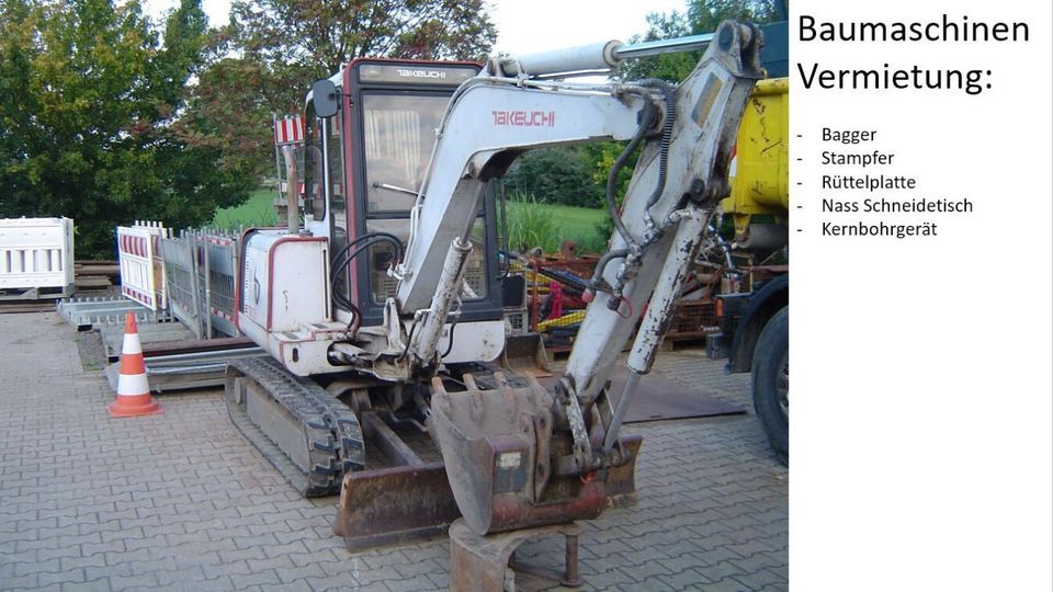 Bagger mieten leihen Rent 3,5T Vermietung in Unna