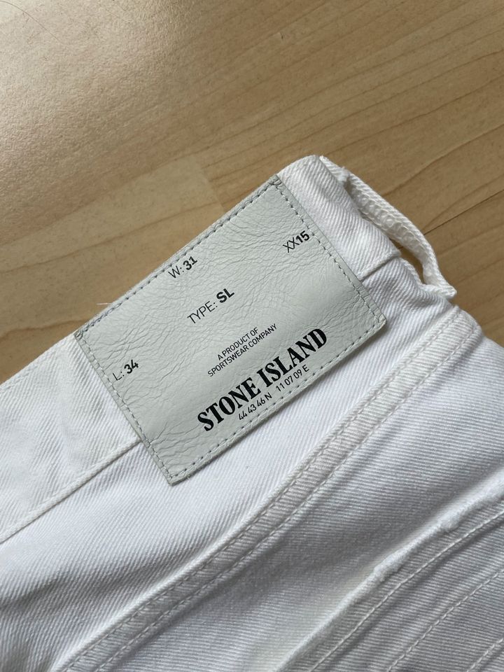 Stone Island Jeans weiß Type SL L:32 W:31 XX15 in Dortmund