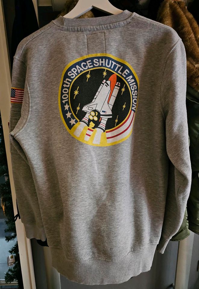 Alpha Industries Sweatshirt UNISEX "NASA" Gr.M in Bülstedt