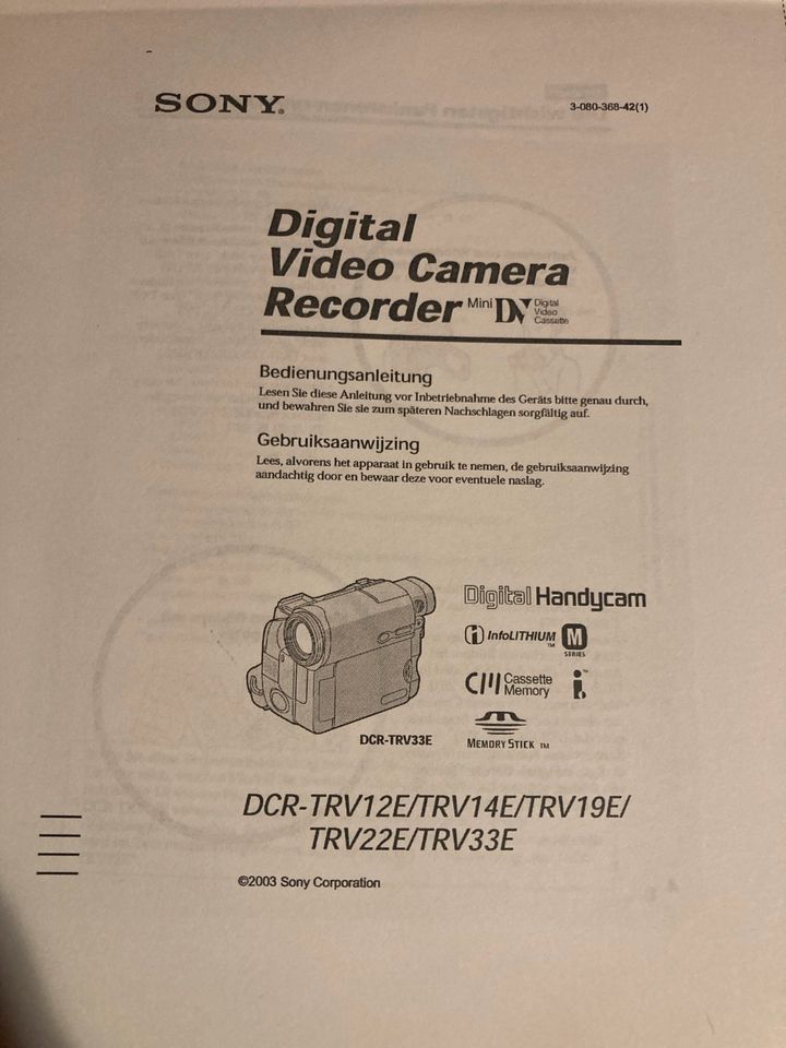 Videokamera Sony DCR TRV 14E in Landesbergen