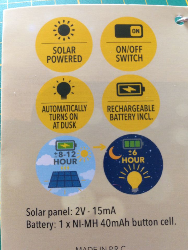 Solar Deko Anhänger LED warm weiß in Mönchengladbach