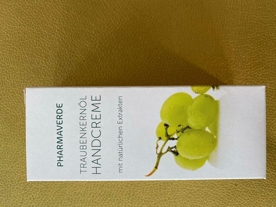 Handcreme „PHARMAVERDE TRAUBENKERNÖL“ Creme *NEU* in Lagerlechfeld