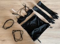 Dessous Set 4-teilig Schwarz XS Wuppertal - Ronsdorf Vorschau