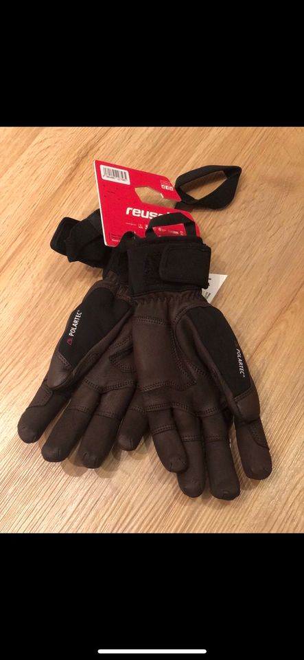 Neu OVP Ski Handschuhe Leder 7.5 S-M in Mittenwald