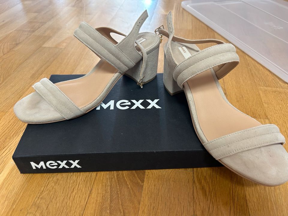 Mexx Sandaletten brautschuhe beige Creme Größe 41 Wildleder in Hamburg