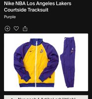 Lakers Trainingsanzug Nike Basketball NBA Obergiesing-Fasangarten - Obergiesing Vorschau