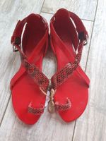 Calvin Klein*Sandalen*Damen*Rot*Animal*Riemchen*Flach*37 Kiel - Melsdorf Vorschau