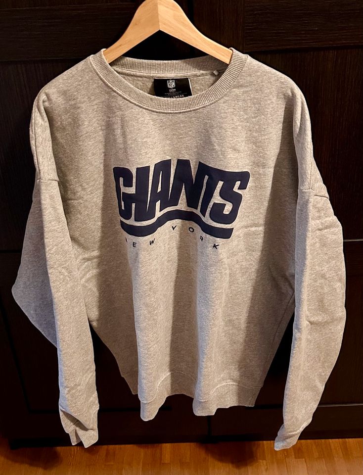 New York Giants Pullover pull & bear grau Sweatshirt XL in Düsseldorf