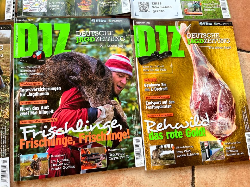 DJZ Deutsche Jagdzeitung 2023 Drückjagd Rotwild Schwarzwild in Flörsbachtal