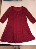 Damenkleid rot & schwarz, 44/46 mit Blumenmuster, Marke Bodyflirt Niedersachsen - Nordhorn Vorschau