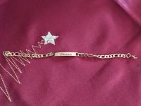 Edelstahl Armband goldfarben mit Namen graviert ungetragen Bayern - Karlstein Vorschau