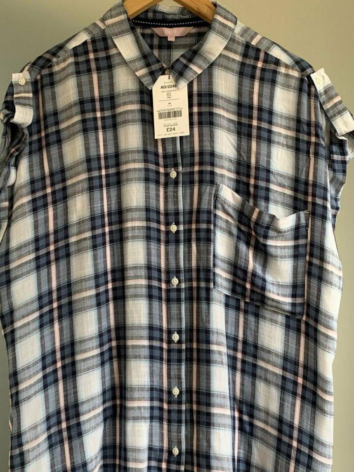 NEXT Bluse Hemd Karo blau weiß rosa Gr. 48 NEU mit Etikett in Bielefeld