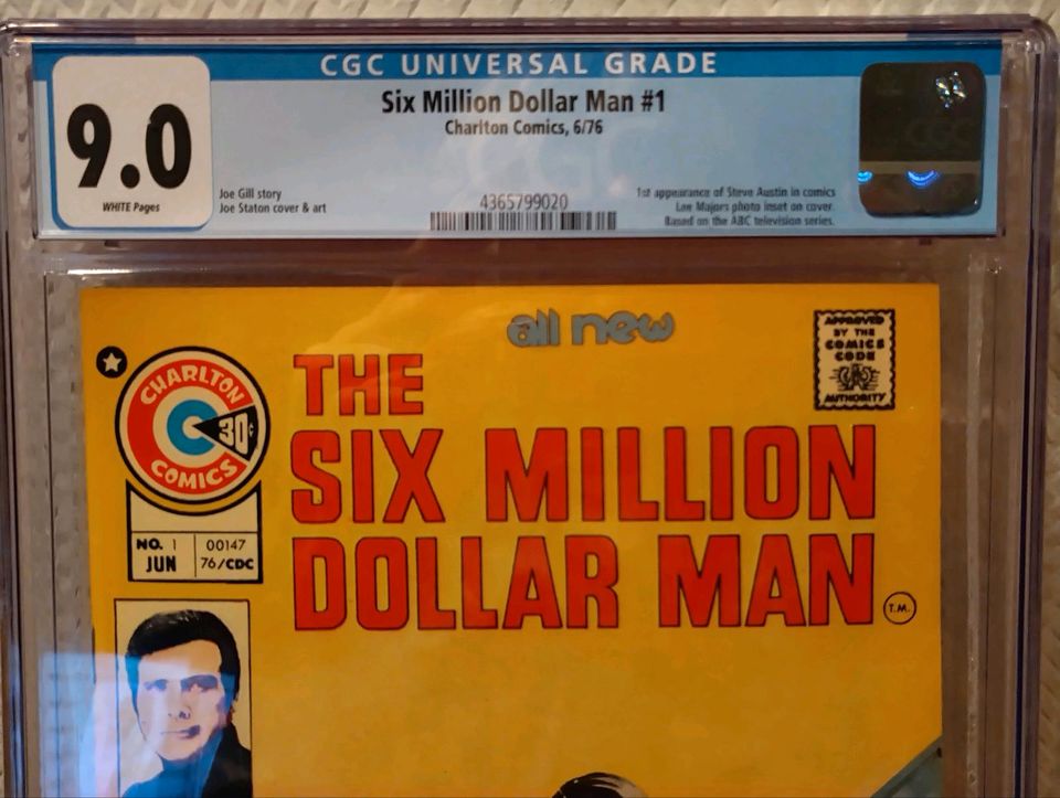 Six Million Dollar Man CGC US Comic Lee Majors TV Kult in Dittelbrunn