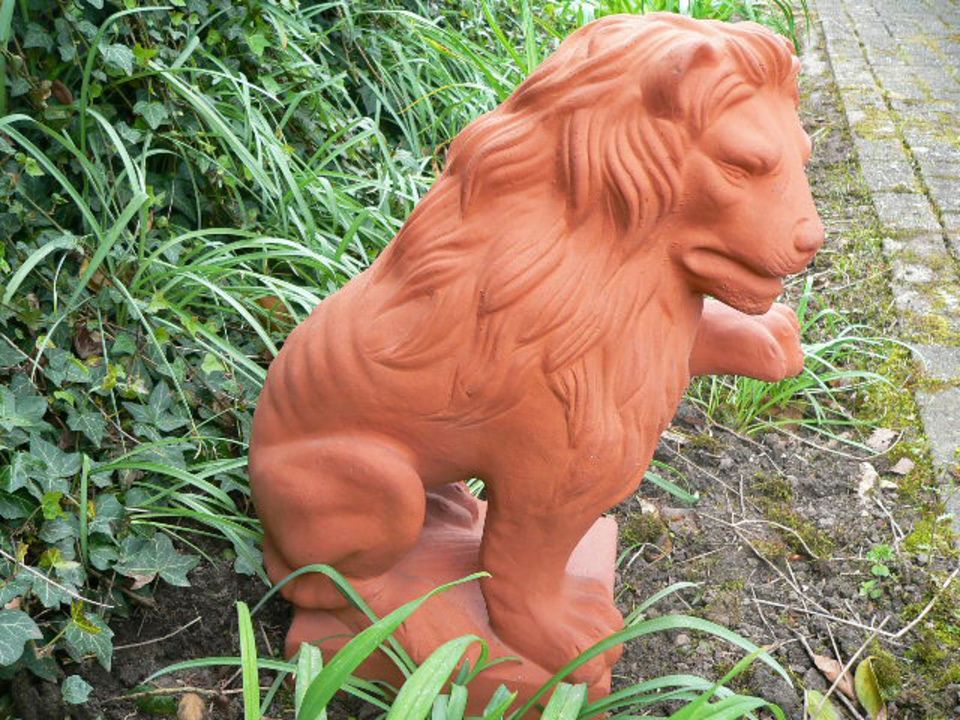 NP: 1250€ Antike Löwen Terrakotta Terracotta Tierfigur Garten in Bad Rothenfelde