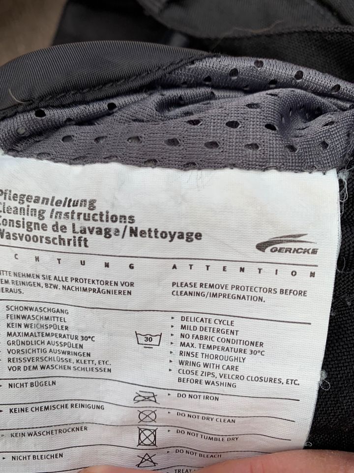 Motorrad Kombi Jacke Hose schwarz in Kevelaer