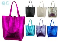 Stylische Leder-Shopper auch in Metallic-Farben Tragetasche mit A Niedersachsen - Suddendorf Vorschau