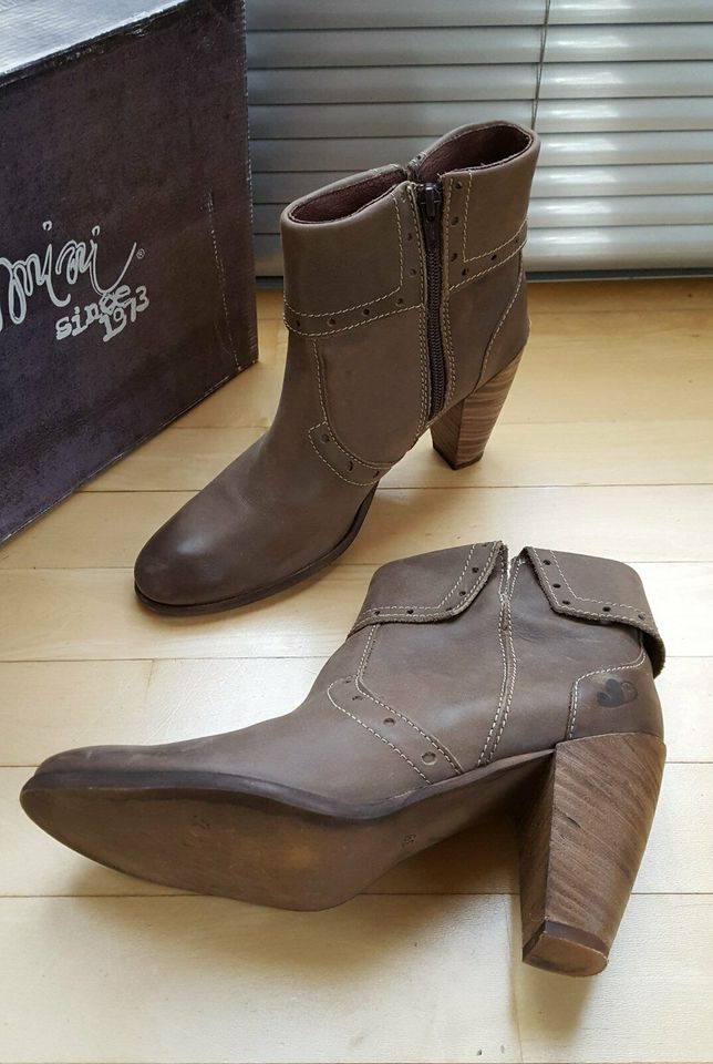 *FELMINI* ital. Echt Leder Stiefelette Taupe 39 NP139€ TOP! in Ingolstadt