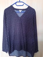 Bluse Langarm Damen edc by esprit Gr. M, navy mit Muster Sachsen - Zschopau Vorschau