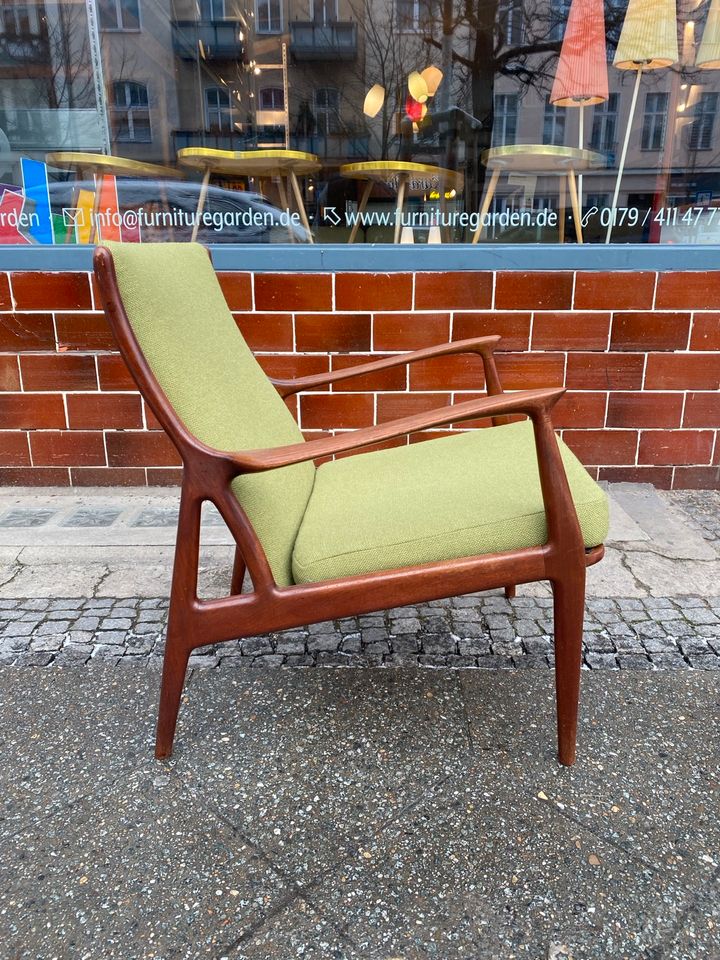 ◤ Teak Sessel Vintage Stuhl Teakholz Chair mid Century 50er 60er 70er Sofa daybed Couch Wohnzimmer Retro Dänisch Danish Design in Berlin