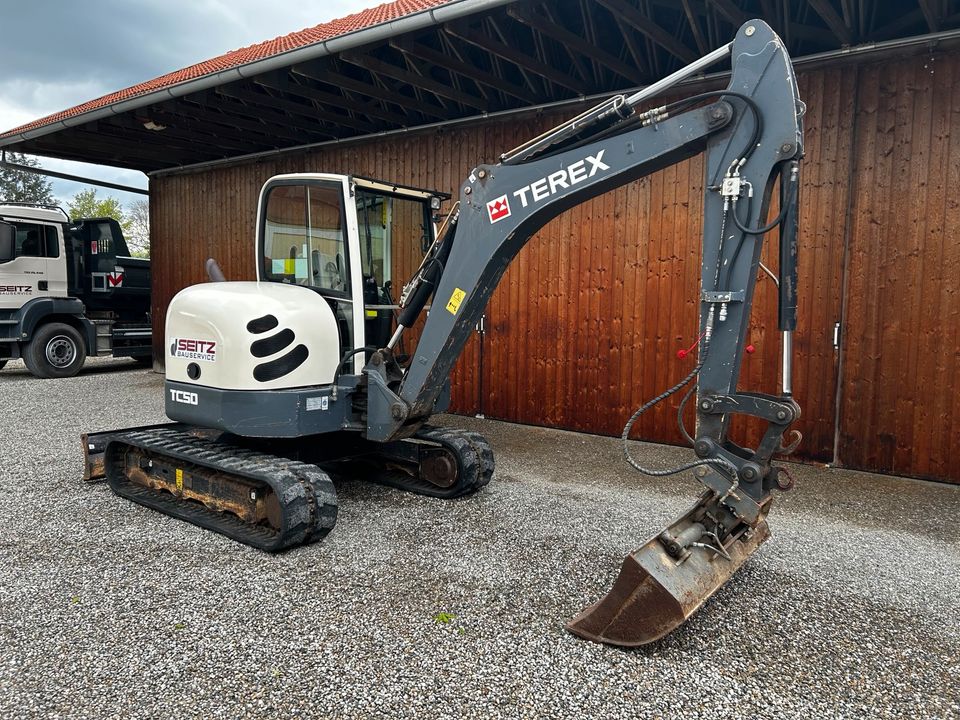 Terex TC50 5,0t Minibagger 2950Bh Kompaktbagger Wacker Kubota in Gachenbach