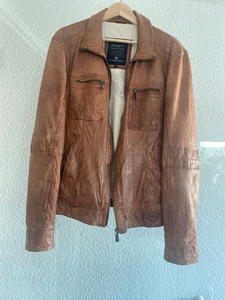 Peckott Lederjacke braun vintage look Größe L in Baden-Württemberg -  Böblingen | eBay Kleinanzeigen ist jetzt Kleinanzeigen