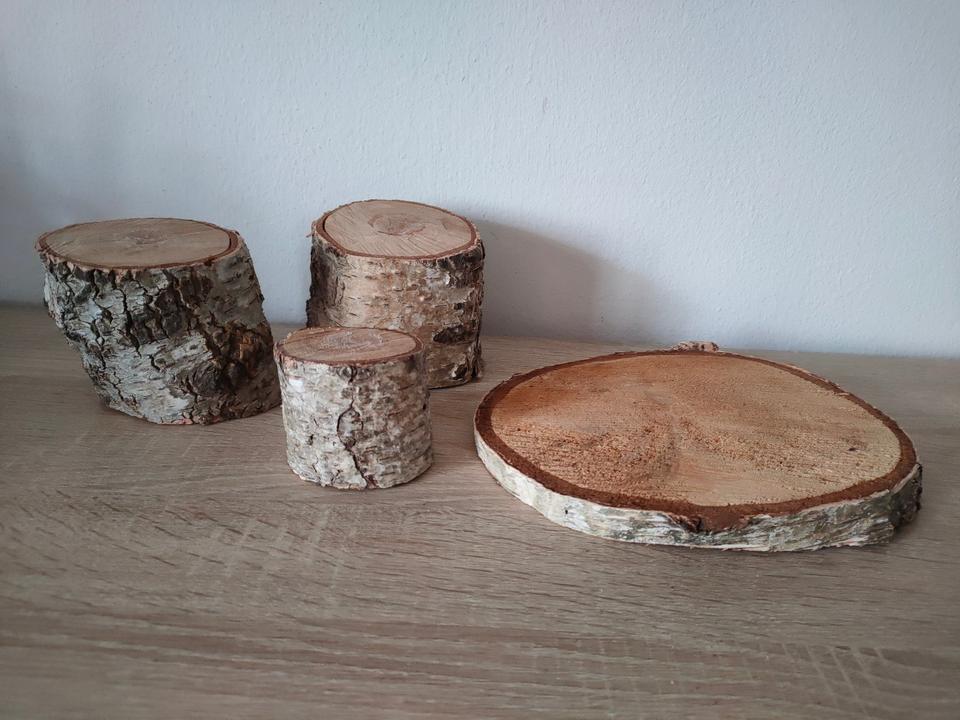 Set: 6 schöne Baumscheiben aus Holz (im Set o. auch einzeln) in Bannewitz