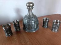 Frieling Zinn Serie Spitzweg Set Flasche mit 4 Stampern Baden-Württemberg - Creglingen Vorschau
