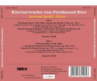 Sontraud Speidel spielt Klavierwerke von Ferdinand Ries 2CDs-neu Niedersachsen - Steyerberg Vorschau