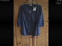Shirt Blusenshirt TCM NEU blau gemustert ¾ Arm 40/42  Tchibo Niedersachsen - Braunschweig Vorschau