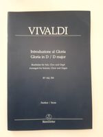 Noten, Vivaldi, Introdzuione al Gloria, Gloria in D / D major Nordrhein-Westfalen - Harsewinkel - Greffen Vorschau