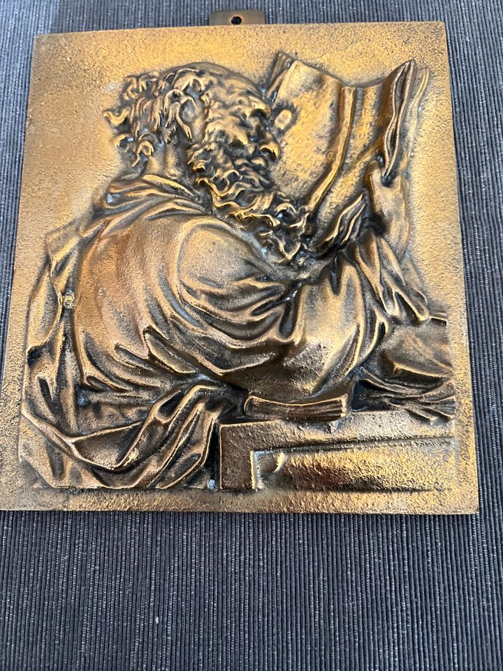 Wandbild Bronze/Messing Johannes Gutenberg in Castrop-Rauxel