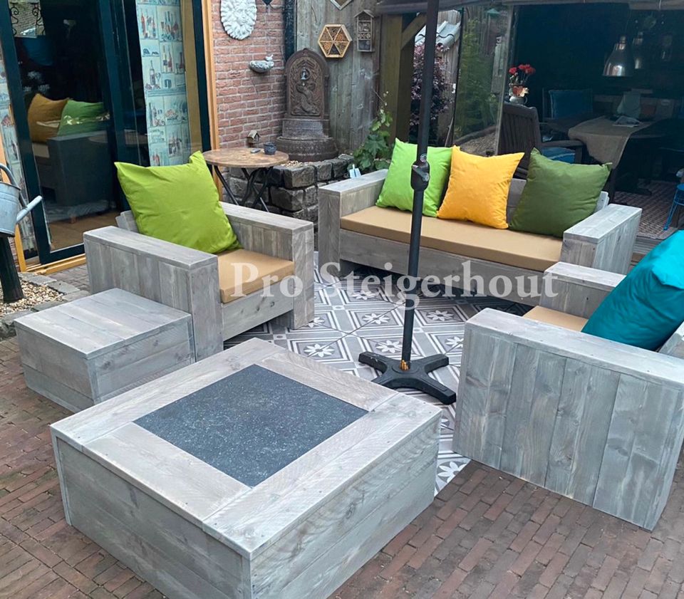 Gerüstholz Ecksofa Ecklounge Loungeset Lounge Sofa Gartenmöbel in Köln